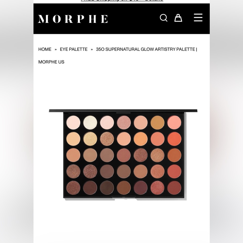 MORPHE 350 Supernatural Glow eyeshadow palette